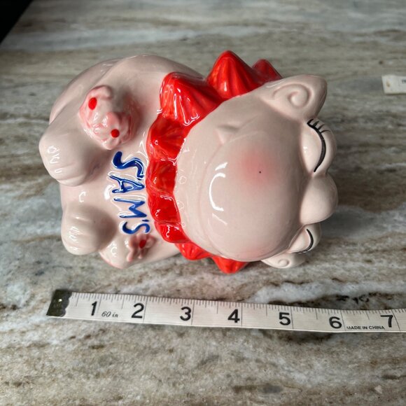 Sam's Restaurant Group Pink Lion Dog Logo Ryukyu Islands Okinawa Japan Tiki Mug - Picture 7 of 10